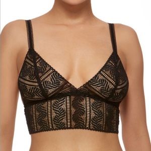 Hanky Panky Linear Black Longline Bralette